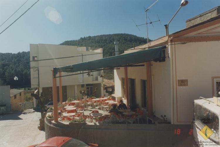 Vista de la terrassa del bar de l'Aliança Palmarenca