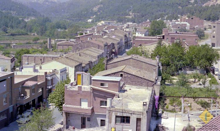 Vista de l'avinguda Catalunya des del campanar de l'església