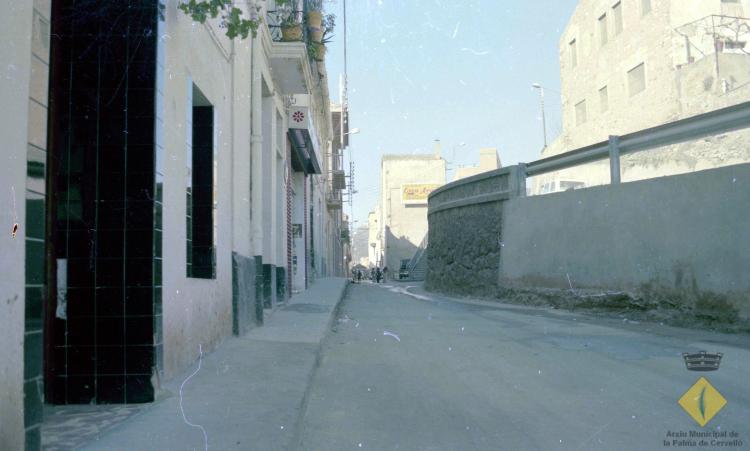 Vista del carrer Sant Isidre