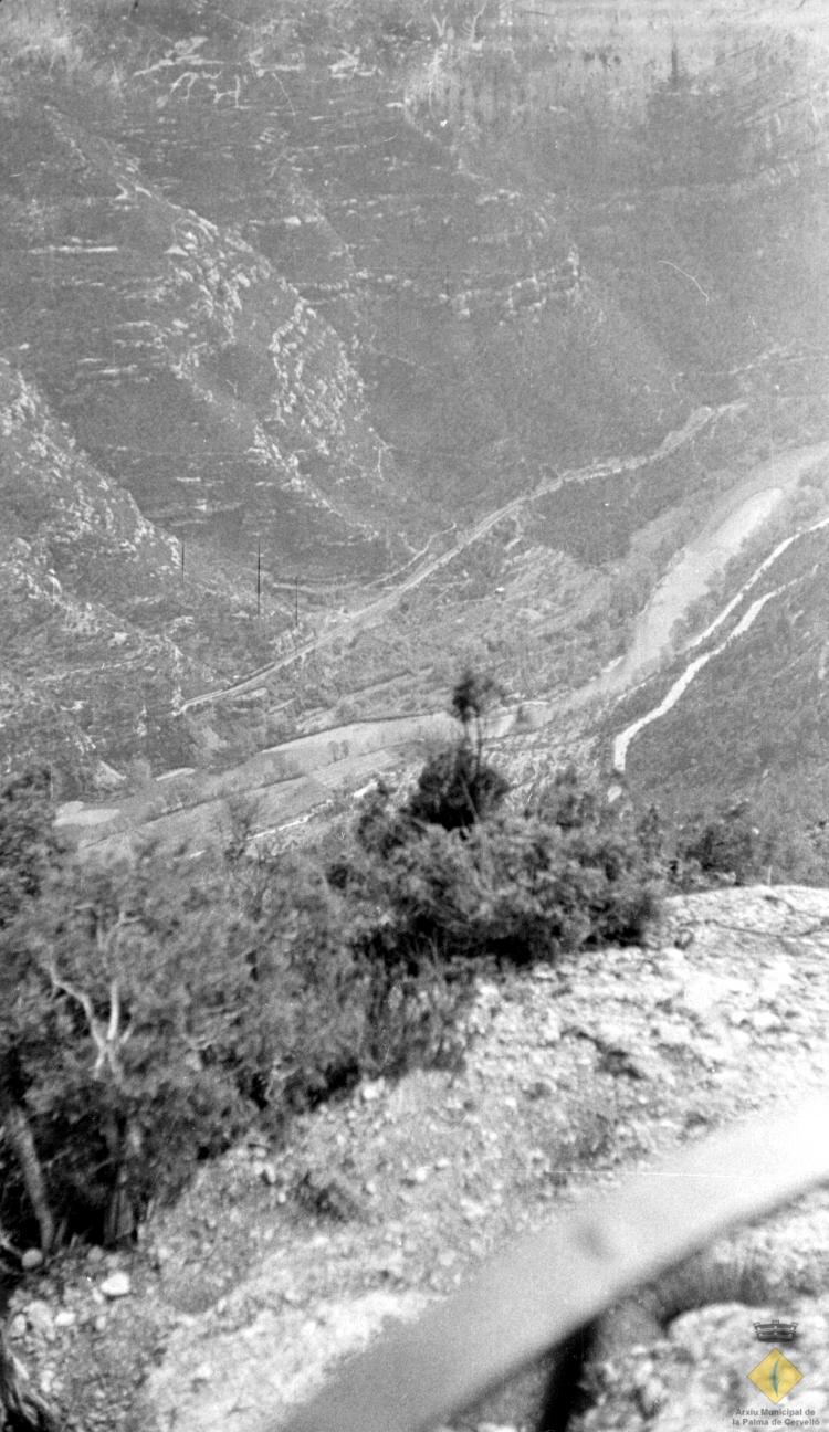 Vista del riu Llobregat des del monestir de Montserrat