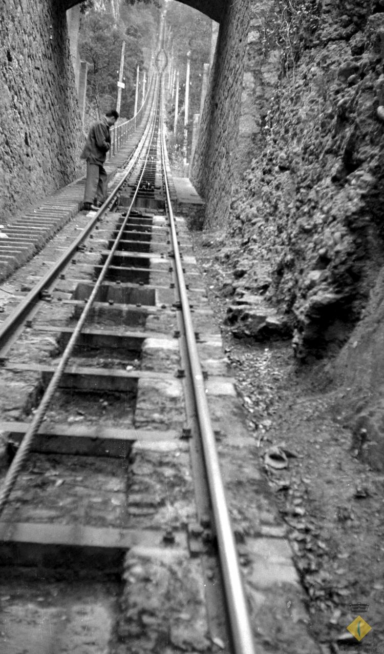 Les vies del funicular de Sant Joan a Montserrat