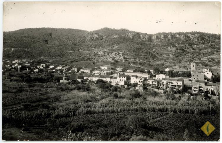 Vista de la Palma de Cervelló des de la masia de Can Llopart