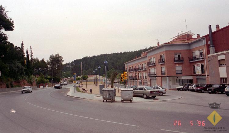 Vista de l'avinguda Catalunya i el carrer Sant Cristòfol