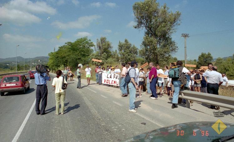 Manifestació a favor de la segregació de la Palma de Cervelló