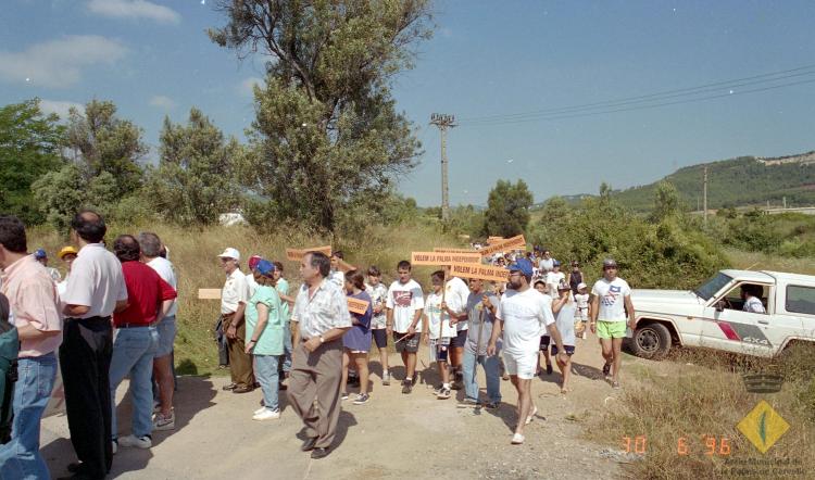 Manifestació a favor de la segregació de la Palma de Cervelló