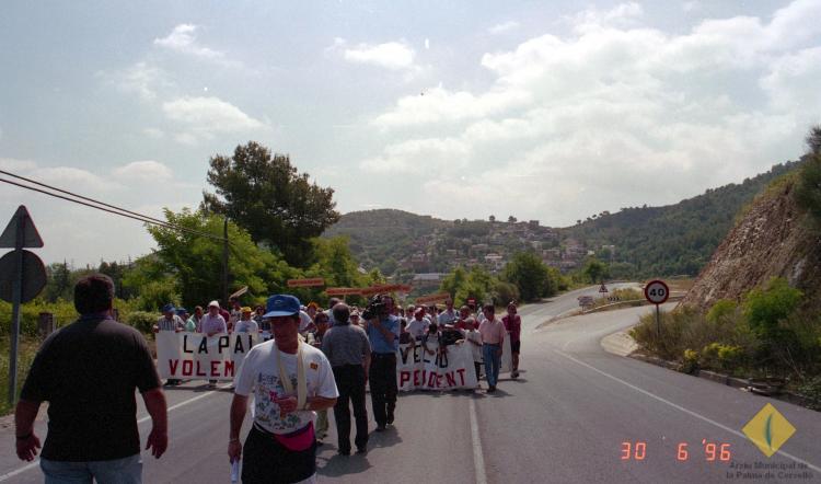 Manifestació a favor de la segregació de la Palma de Cervelló