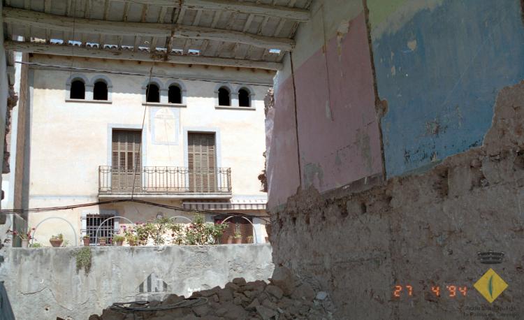 Enderrocament de Cal Figuerola situat al carrer Santa Maria número 45