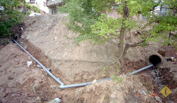 Obres de canalització d'aigües