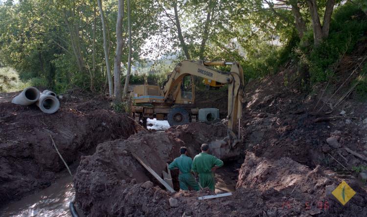 Obres de canalització d'aigües