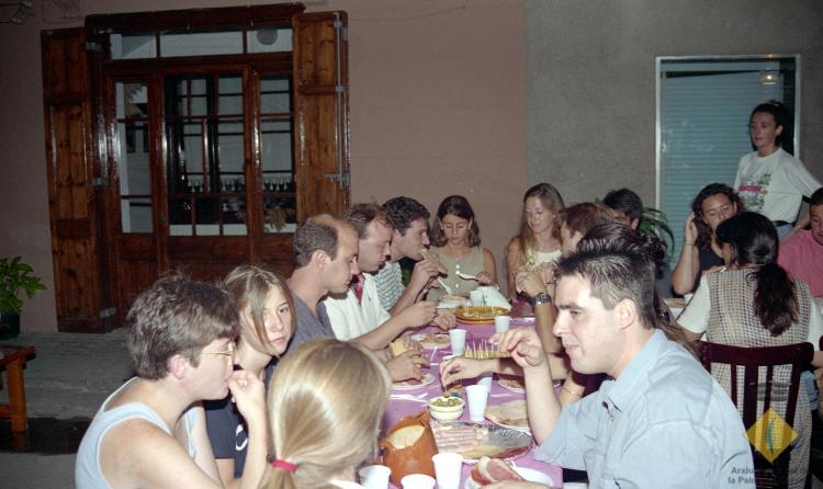 Sopar de Festa Major al carrer Santa Maria