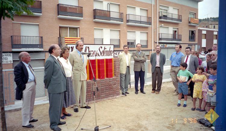 Inauguració de la plaça Onze de Setembre