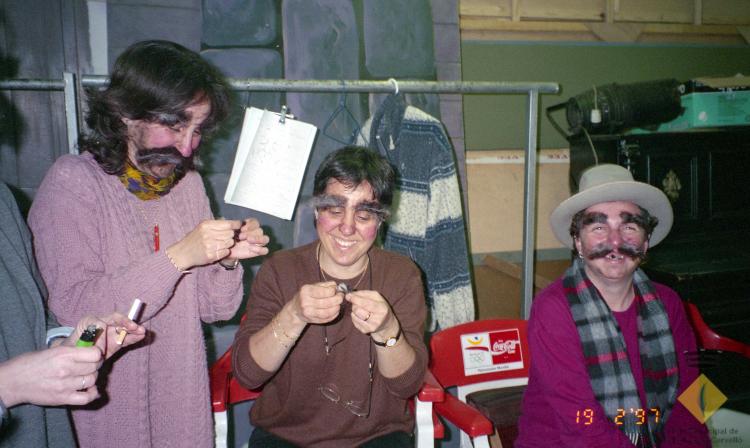 Curs de maquillatge per actors a la seu de l'Aliança Palmarenca