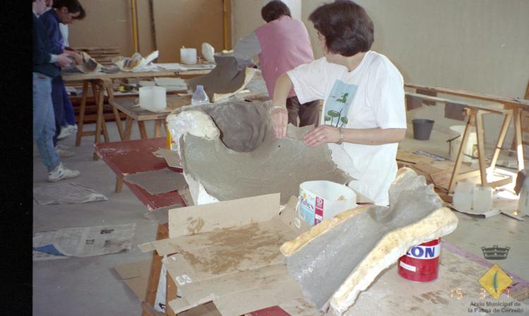 Procés de creació dels gegants de la Palma de Cervelló