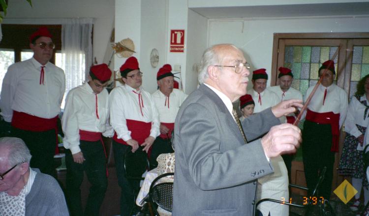 Grup de caramelles dirigit per Esteve Fisas Alemany