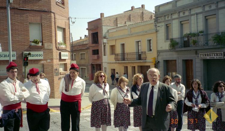 Grup de caramelles dirigit per Esteve Fisas Alemany
