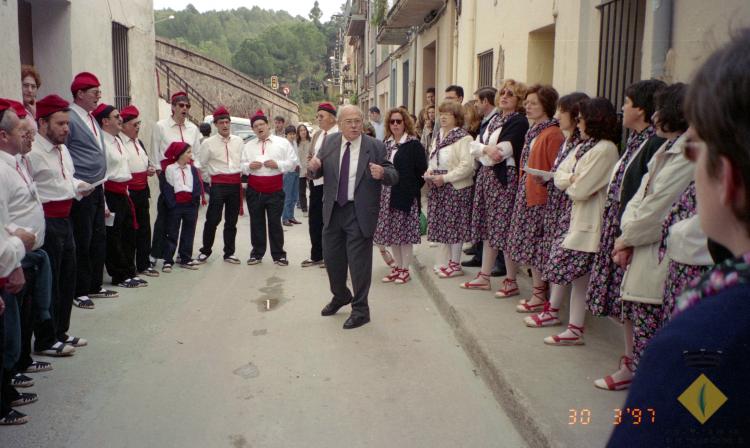 Grup de caramelles dirigit per Esteve Fisas Alemany