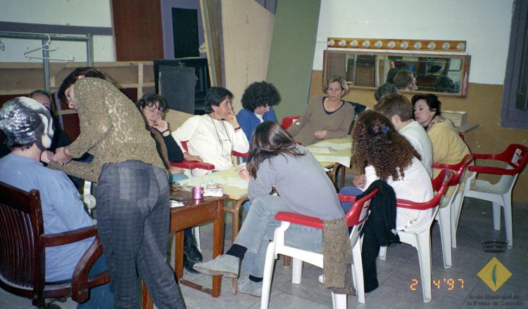 Curs de maquillatge per actors a la seu de l'Aliança Palmarenca