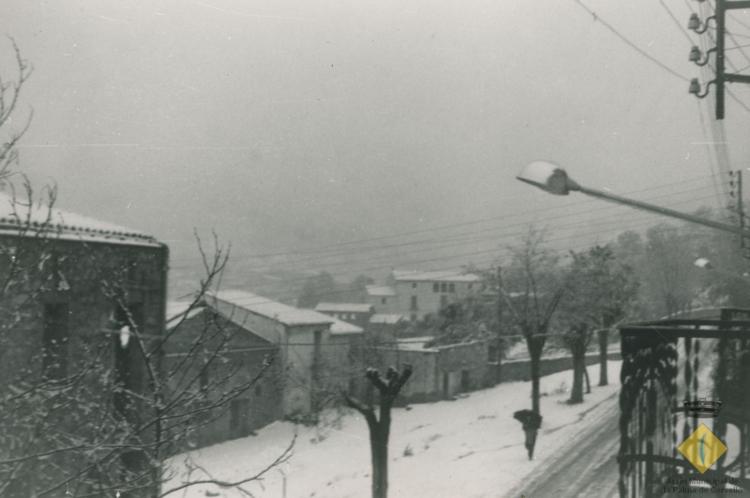 Avinguda Catalunya un dia de neu