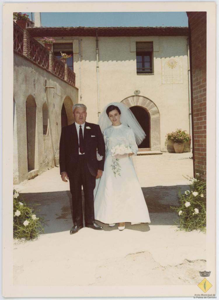 Casament de Rosa Albertí i Antonio Busquet a la Palma de Cervelló