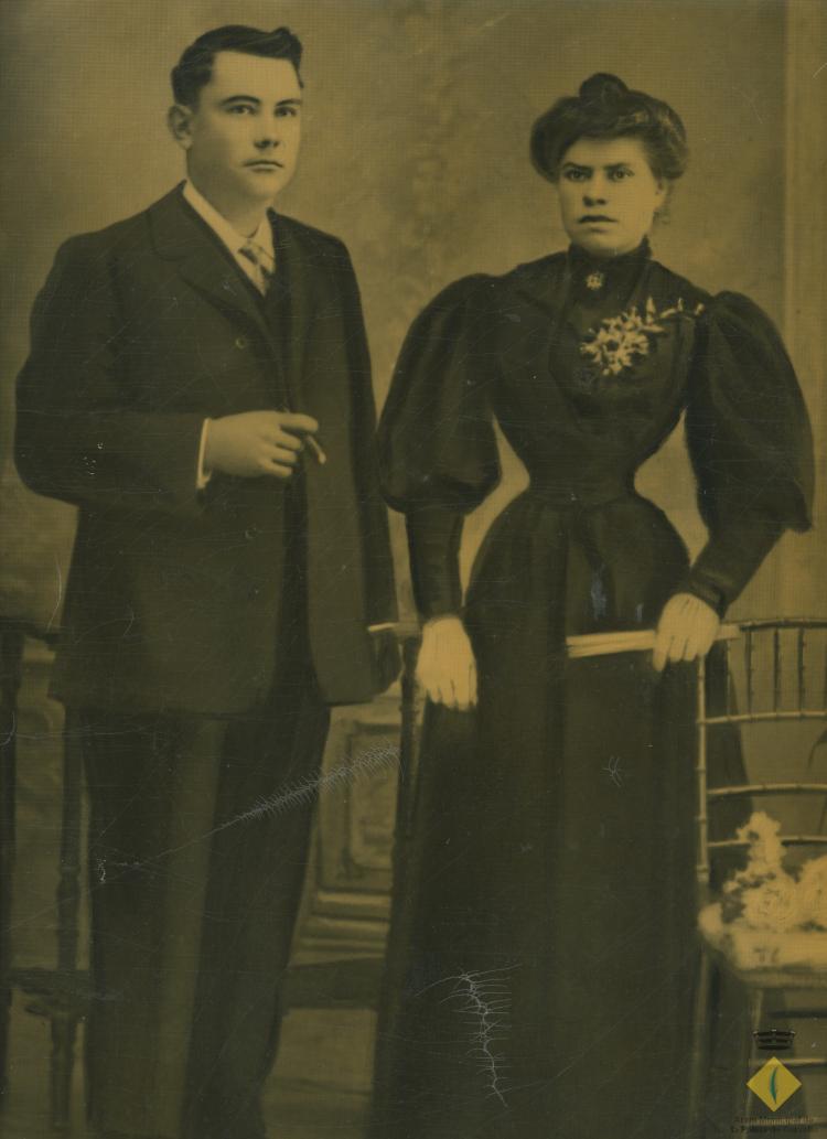 Retrat nupcial de Gil Ollé Bartralot i Emilia Casas Ros