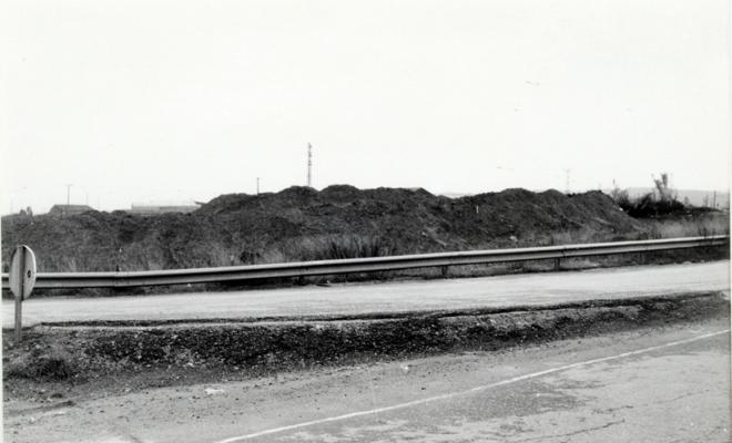 Obres construcció de la rotonda de Can Feu. Sabadell