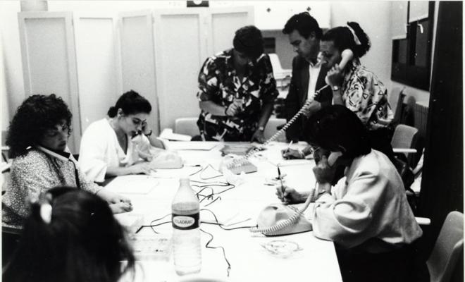 Recompte final de vots de les eleccions municipals del 1987 a l'ajuntament. Sabadell