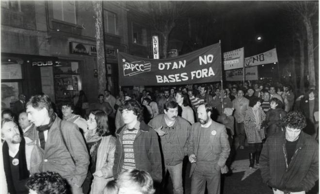 Manifestació contra la OTAN. Sabadell