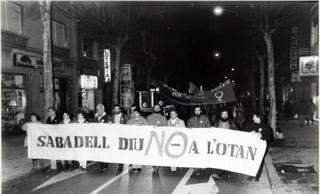 Manifestació contra la OTAN. Sabadell