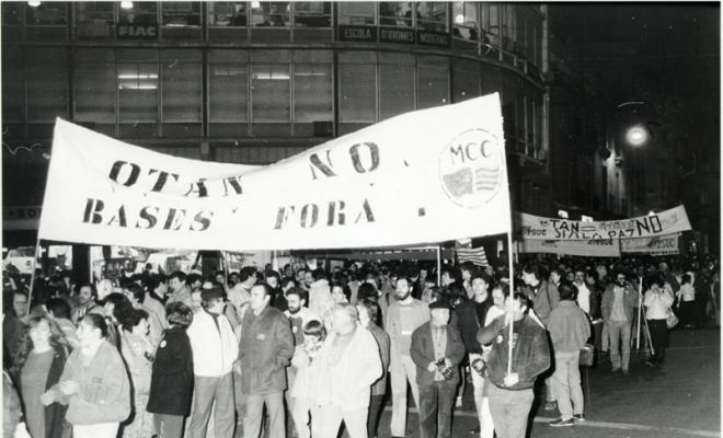 Manifestació contra la OTAN. Sabadell