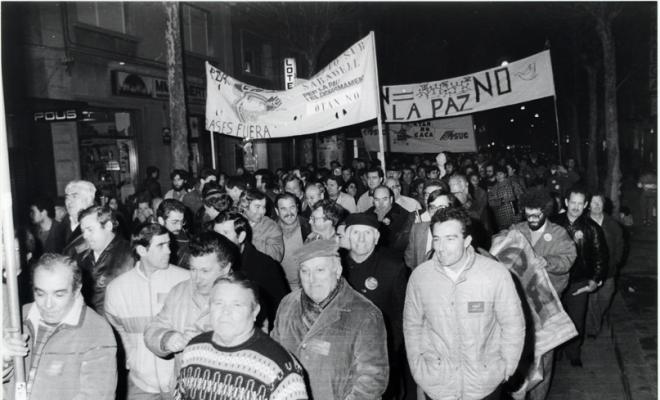 Manifestació contra la OTAN. Sabadell