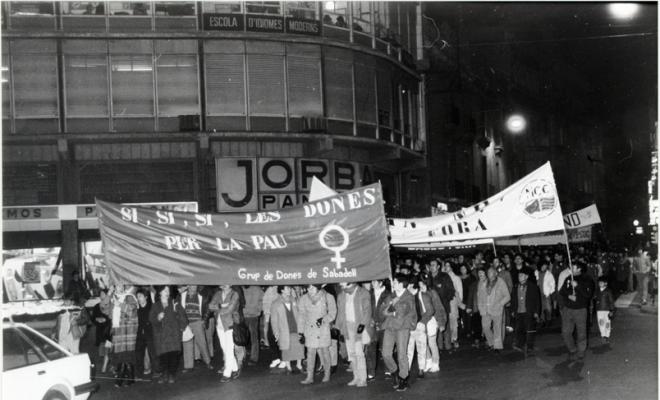 Manifestació contra la OTAN. Sabadell