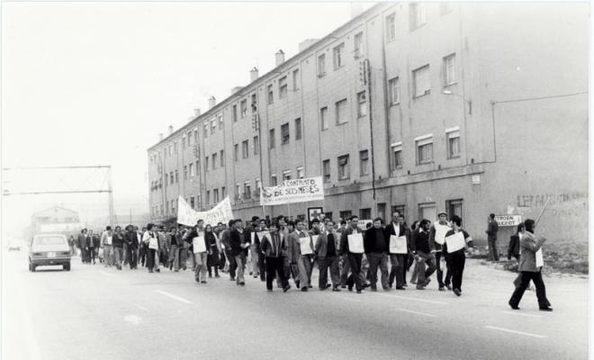 Manifestació de treballadors de l'Empleo Comunitario. Sabadell