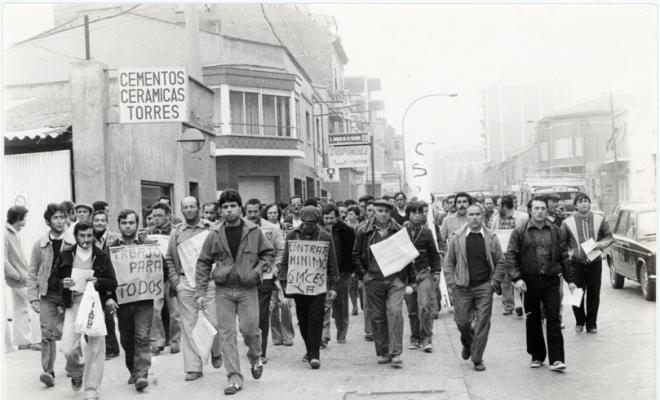 Manifestació de treballadors de l'Empleo Comunitario. Sabadell