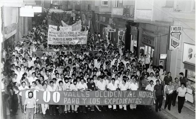 Manifestació contra l'atur. Sabadell