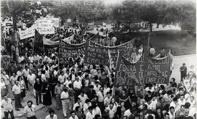 Manifestació contra l'atur. Sabadell