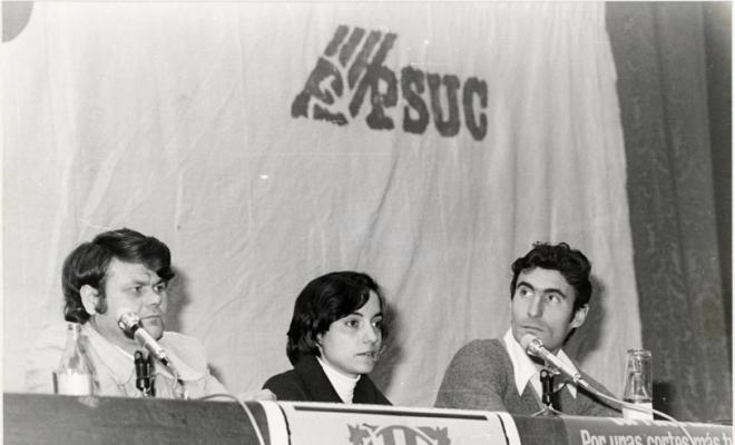 Primer míting electoral a Sabadell del PSUC