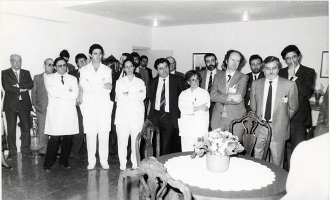 Visita de Jordi Pujol (president de la Generalitat) a Sabadell