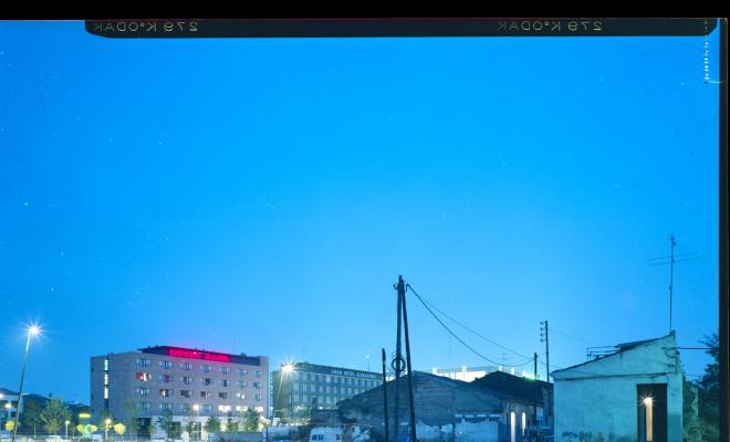 L'avinguda de Francesc Macià de nit