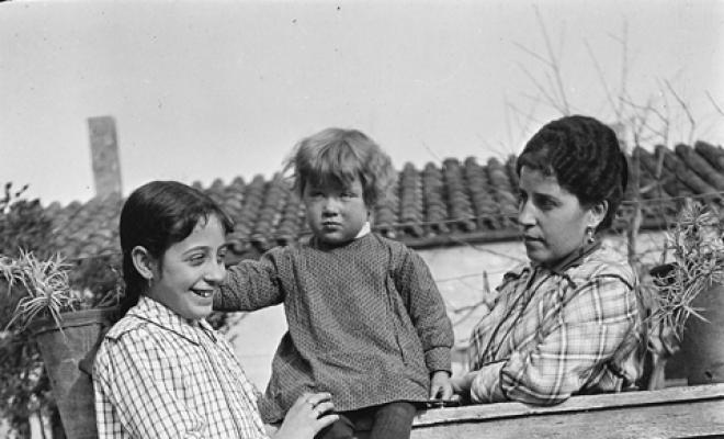 Mercè Duran Pujol amb les seves filles