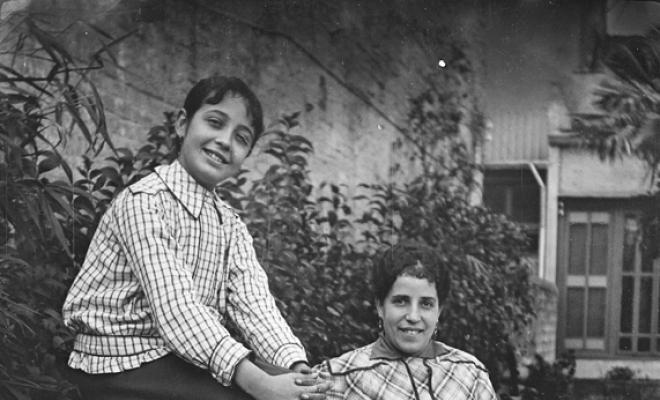 Mercè Duran Pujol amb les seves filles