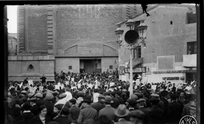 Acte escolar contra la blasfèmia. Sabadell