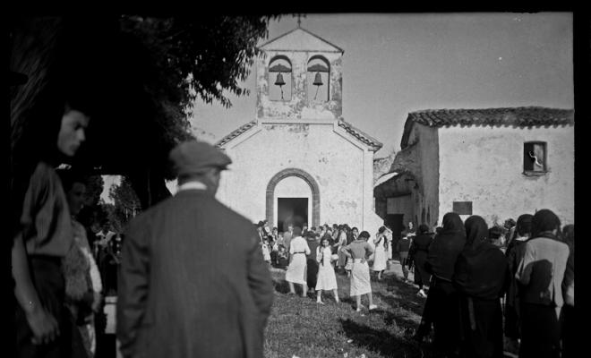 Ermita de Togores el dia de l'Aplec. Sabadell
