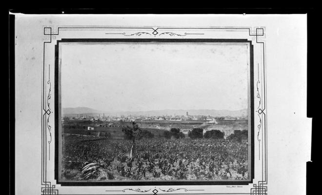 Vista de Sabadell presa des del Santuari de la Salut