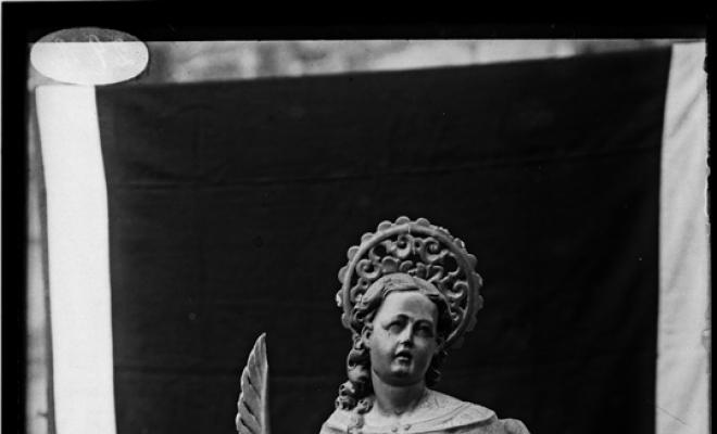Imatge de Santa Llúcia a l'església de Santa Maria de Barberà