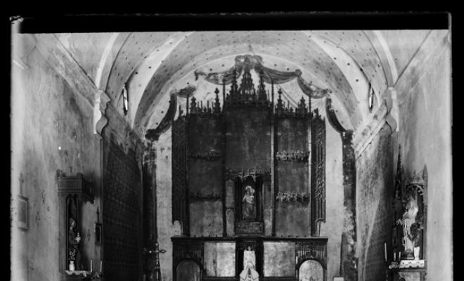 Interior de lesglésia parroquial de Santa Maria de Palau-solità