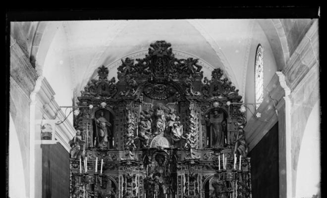 Altar major de lesglésia de Sant Quirze i Santa Julita, a Sant Quirze del Vallès