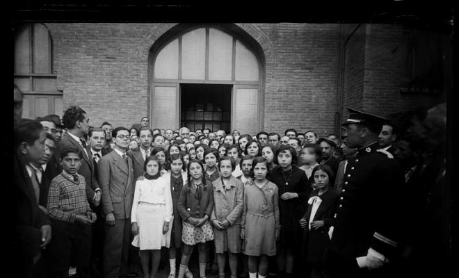 Visita de Francesc Macià i Llussà, persident de la Generalitat, a Sabadell