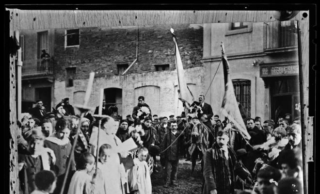 Colla nova. Festa de Sant Antoni Abat. Sabadell