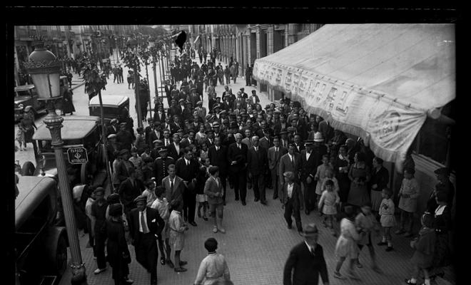 Visita de Francesc Macià i Llussà a Sabadell