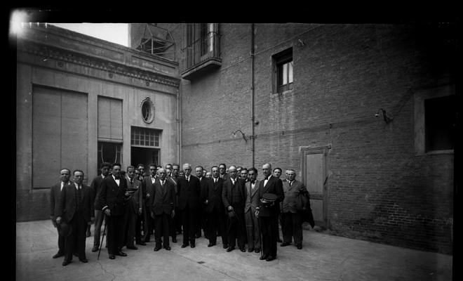 Visita de Francesc Macià i Llussà a Sabadell